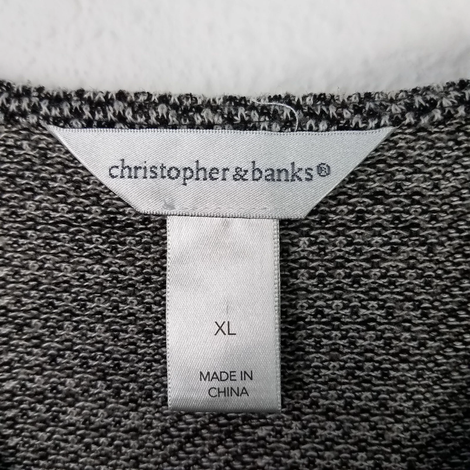 VETEMENTS Abito CHRISTOPHER&BANKS XL B N a quadri con pied de poule lunghezza ginocchio