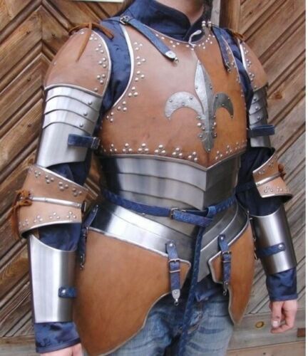 Medieval Half Suit Armor Leather Steel Knight Warrior SCA Larp