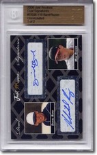 Daniel Bard * Mike Rozier Rookie Autograph BGS Auto RC 1/2