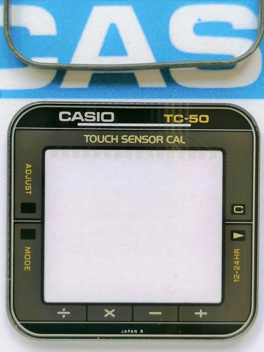 Original Casio Glass Crystal Model TC 50 Calculator Touch
