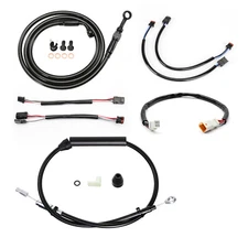 14'' Softail Handlebar Extended Cable Kit Throttle Cable for Harley 18-Up no ABS