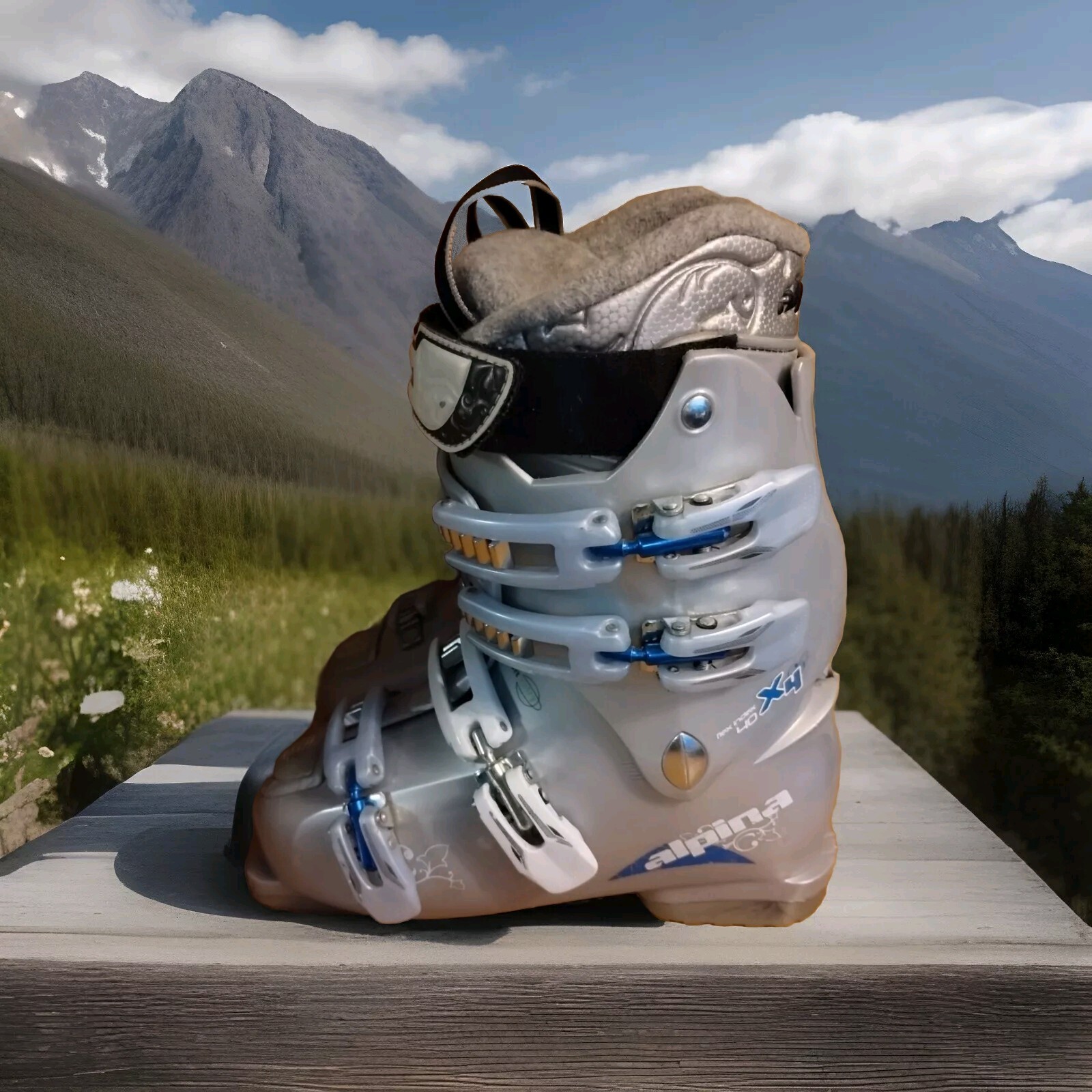 SALOMON Scarponi da sci Alpina X4 Flex 40 Downhill Alpine Mondo 25 donna US 7