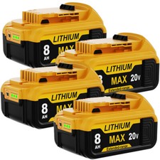 NEW Replace DeWalt 20V 20 Volt Max 6AH 8AH Lithium Ion Battery DCB206-2 DCB205-2