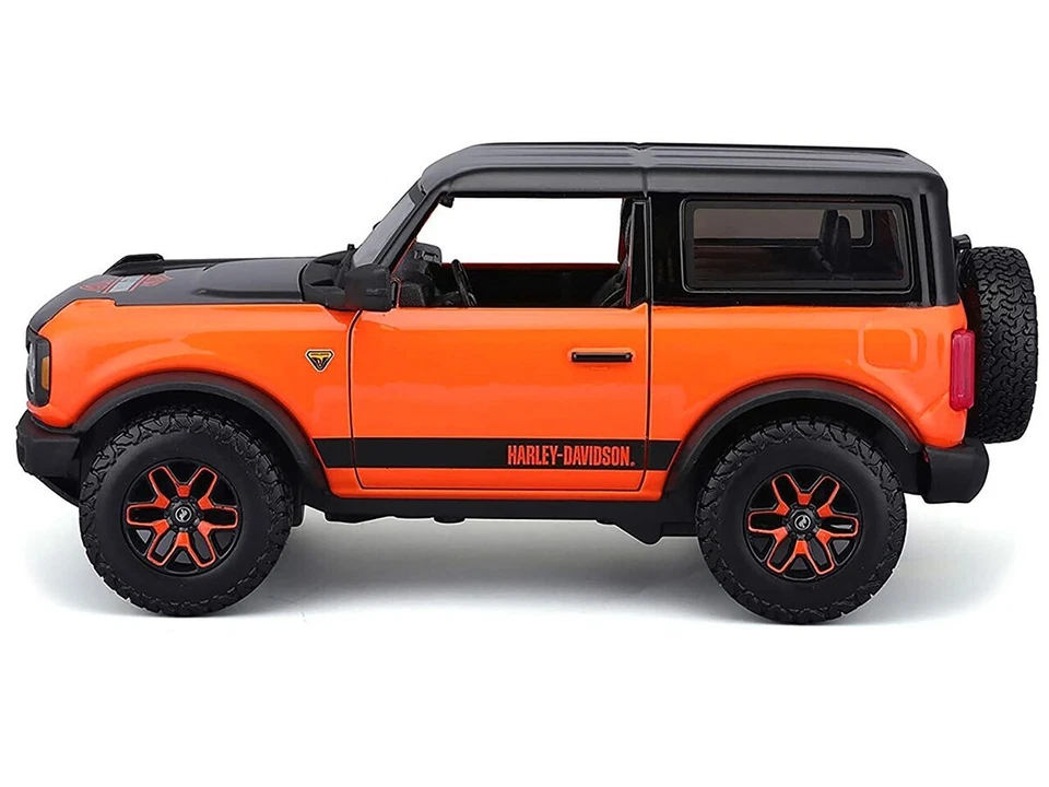 MAISTO 1:24 2021 FORD BRONCO BADLANDS HARLEY DAVIDSON EDITION OUT OF PRODUCTION! - Image 3 of 4
