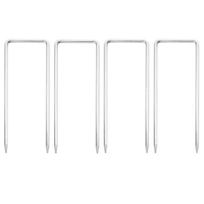 4er-Set Fixiernagel für Absperrgitter HWC-B34, Erdnagel Erdanker Scherengitter