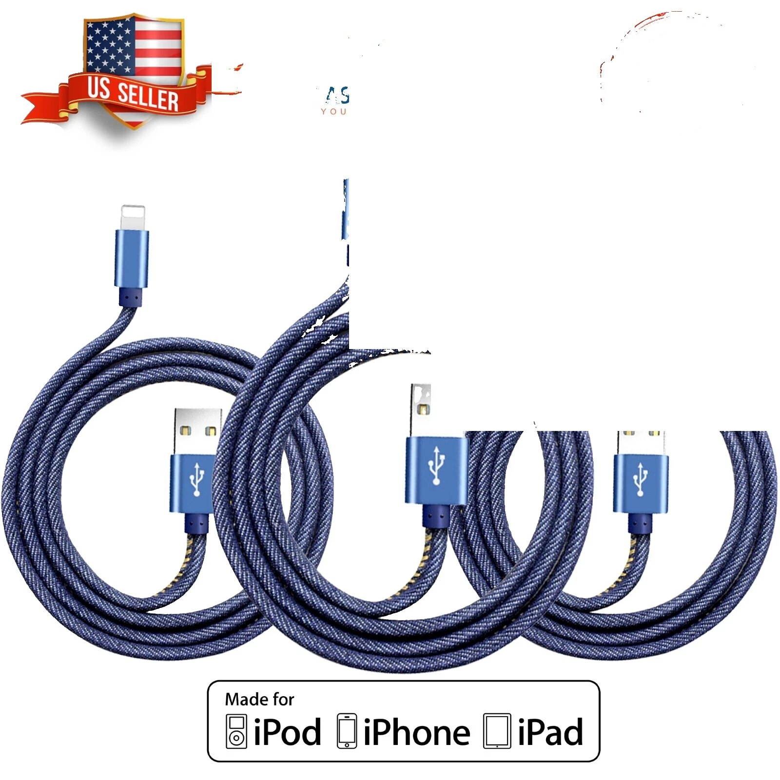 Black Cell Phone Cables & Adapters for Apple iPhone 8