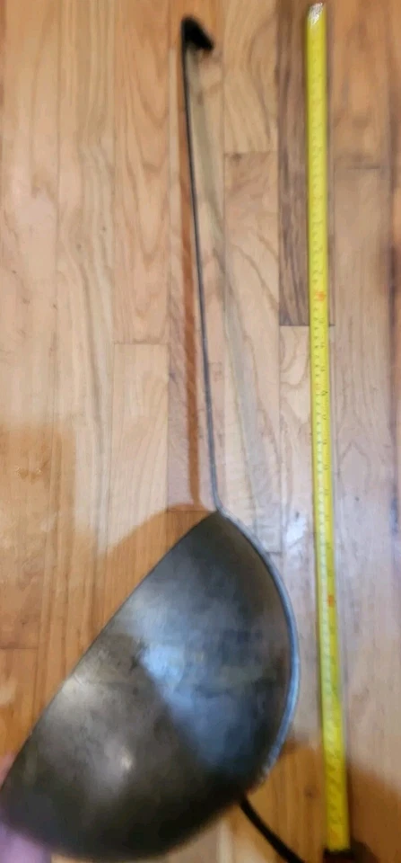 Cucharón industrial vintage sopa chile grande. Resistente. Mango de 20 1/4 pulgadas.  Foto 2 de 4