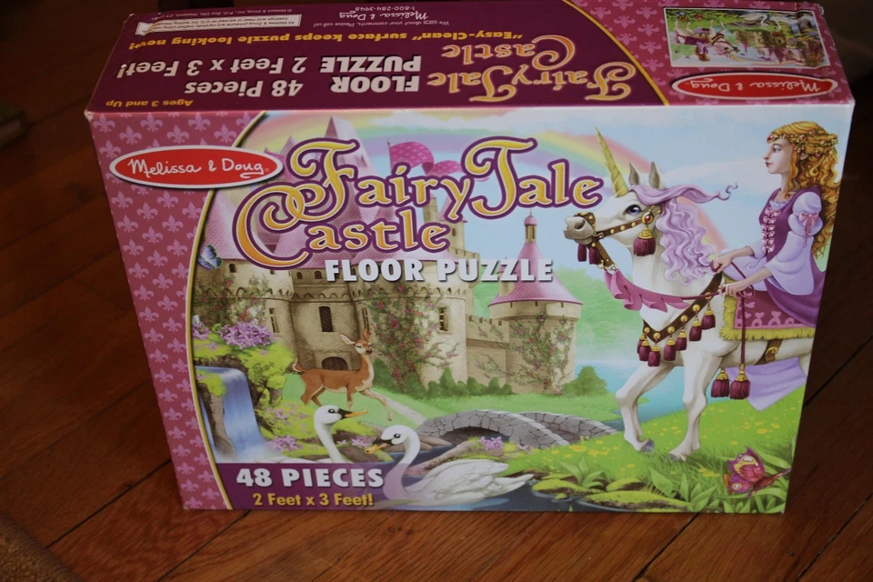 Fairy Tale Castle Floor Puzzle 48 Pieces Melissa and Doug MINT COMPLETE — 第 2/3 张图片