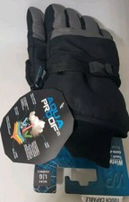 NWT WinterProof Black Ski Gloves AquaProof, , Men's Size Large
