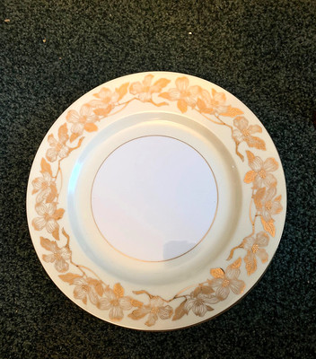 FOUR Vintage Noritake China 5088 Floris 10 1/4  Dinner Plate Mid-20th  Pristine