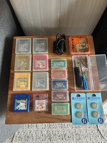 COMPLETE POKEMON GAMEBOY LOT W/ EXTRAS