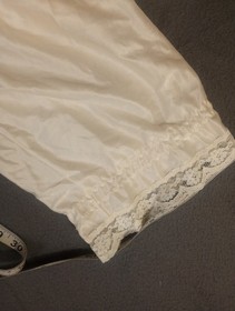 Pinehurst Lingerie S Cream Wedding Silky Nylon Lace Victorian 50s Coquette VTG 