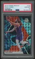 2019/20 Mosaic Ricky Rubio Genesis Prizm SSP #158 PSA 10