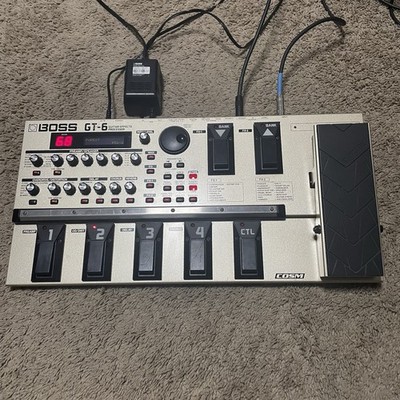 Boss GT-6 Guitar Multi-Effect Pedal Processor With Adapter