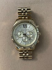 Michael Kors Lexington Gold-Tone Watch PRE-OWNED EXCELLENT CONDITION