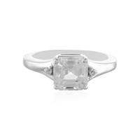 Cavill Zirkonring Silber 2,66Ct Damenring Sterling 925 Vintage Asscher