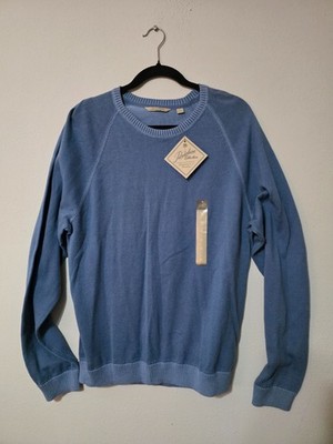 Paradise Collection Sweater Mens Medium Blue Crew Neck Raglan Sleeve Pullover