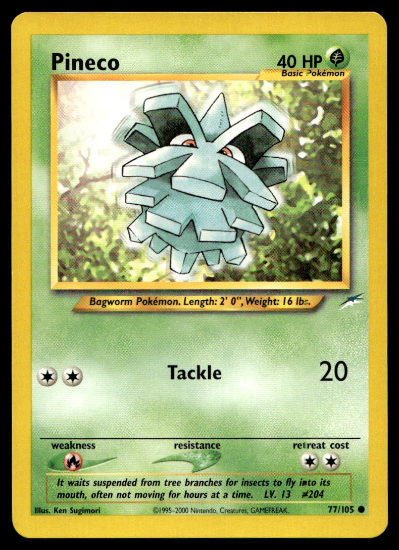 Pineco [Neo Destiny 077/105] Unlimited Common Pokemon TCG