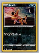 Sandile 107/185 Common Vivid Voltage Pokemon Reverse Holo Near Mint
