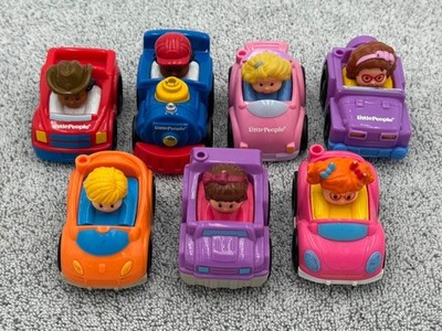 Fisher Price LITTLE PEOPLE Wheelies VEHICLES Cars LOT 7