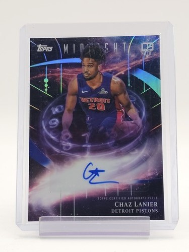 CHAZ LANIER 2025-26 TOPPS MIDNIGHT STROKE OF MIDNIGHT ROOKIE AUTO A Q4861