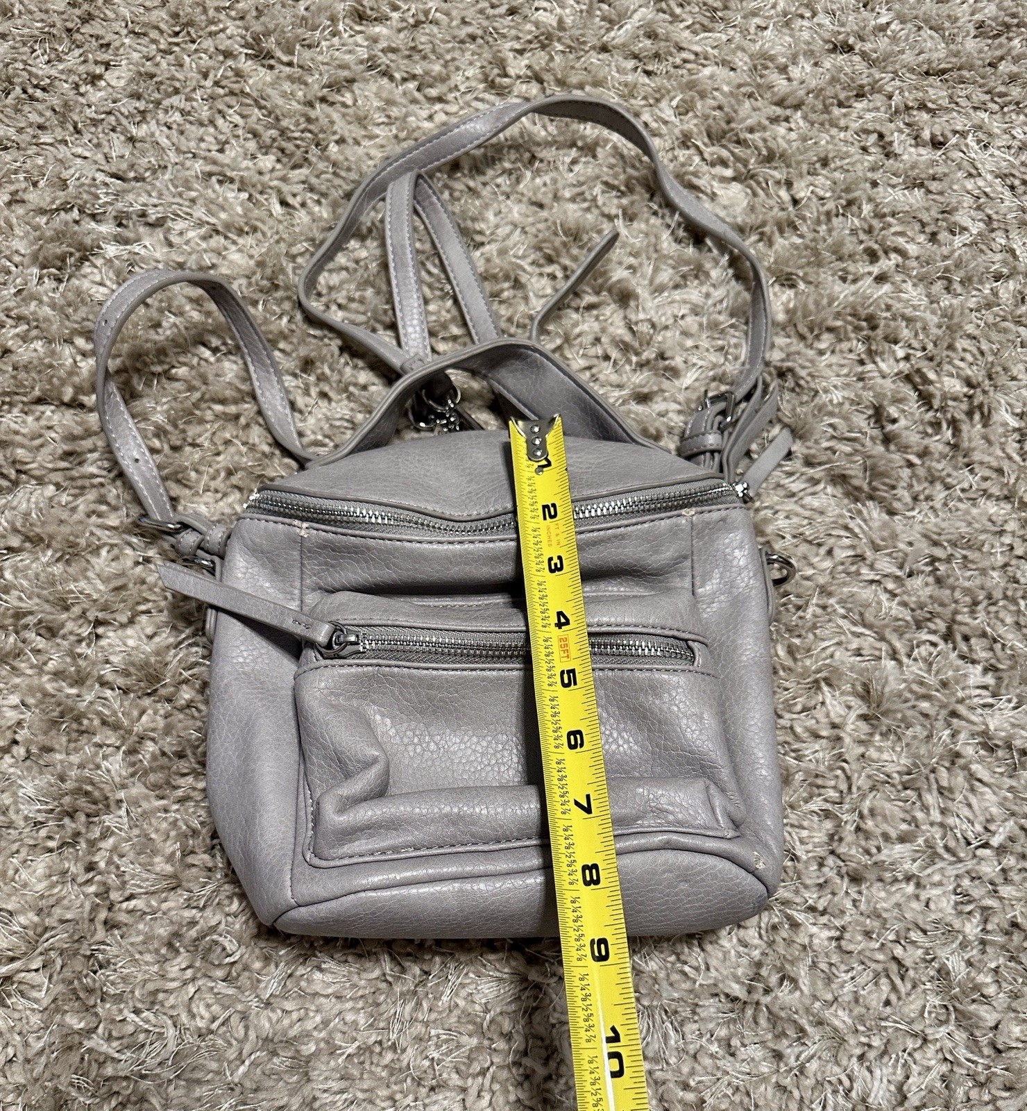 Urban Expressions Gray Mini Backpack / Convertibl… - image 14