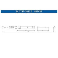 2X Handbremsseil Hinten FüR Skoda Fabia PJ3 1.0 1.5 21 Bis 26 ATE Neu Teil