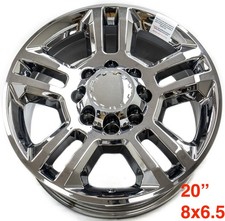 1 Single Chevy Silverado Hd 2500 3500 8 Lug 8x6.5 20 Pvd Chrome Wheel Rim 3305 1 Single Chevy Silverado Hd 2500 3500 8 Lug 8x6.5 20 Pvd Chrome Wheel Rim 3305