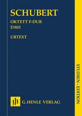 Study Score Schubert Octet F Major D 803 Winds Chamber Music Henle Urtext Book