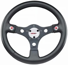 Grant 673 Steering Wheel - Formula Gt - 13 In - 3-spoke - Black Vinyl Grip - Grant 673 Steering Wheel - Formula Gt - 13 In - 3-spoke - Black Vinyl Grip -