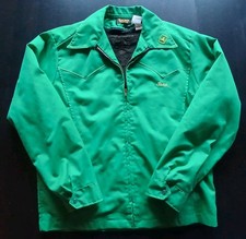 john deere vintage 1970's dealer jacket mens lg hogan implement co