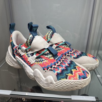 Adidas Trae Young 1 Tie-Dye Basketball Shoes Men's Size 10.5 Neon Color Sneakers