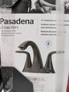 New -  Pfister Pasadena Tuscan Bronze Centerset Lavatory Faucet LF-049-PDYY