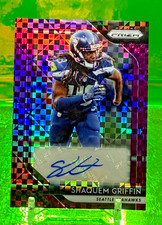 #35/49 RC AUTO 2018 Shaquem Griffin Prizm Purple Power LB SEAHAWKS UCF