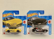 Hotwheels Mazda MX 5 Miata gelb & schwarz - 2 Stück - Neu & OVP Kartonversand