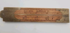 Stanley Rule and Level Co No78 1/2 Brass Bound Double Arch 24" Folding Ruler