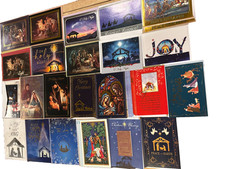 Christmas Holiday Greeting Cards w/Envelopes - Nativity Theme - Lot of 28