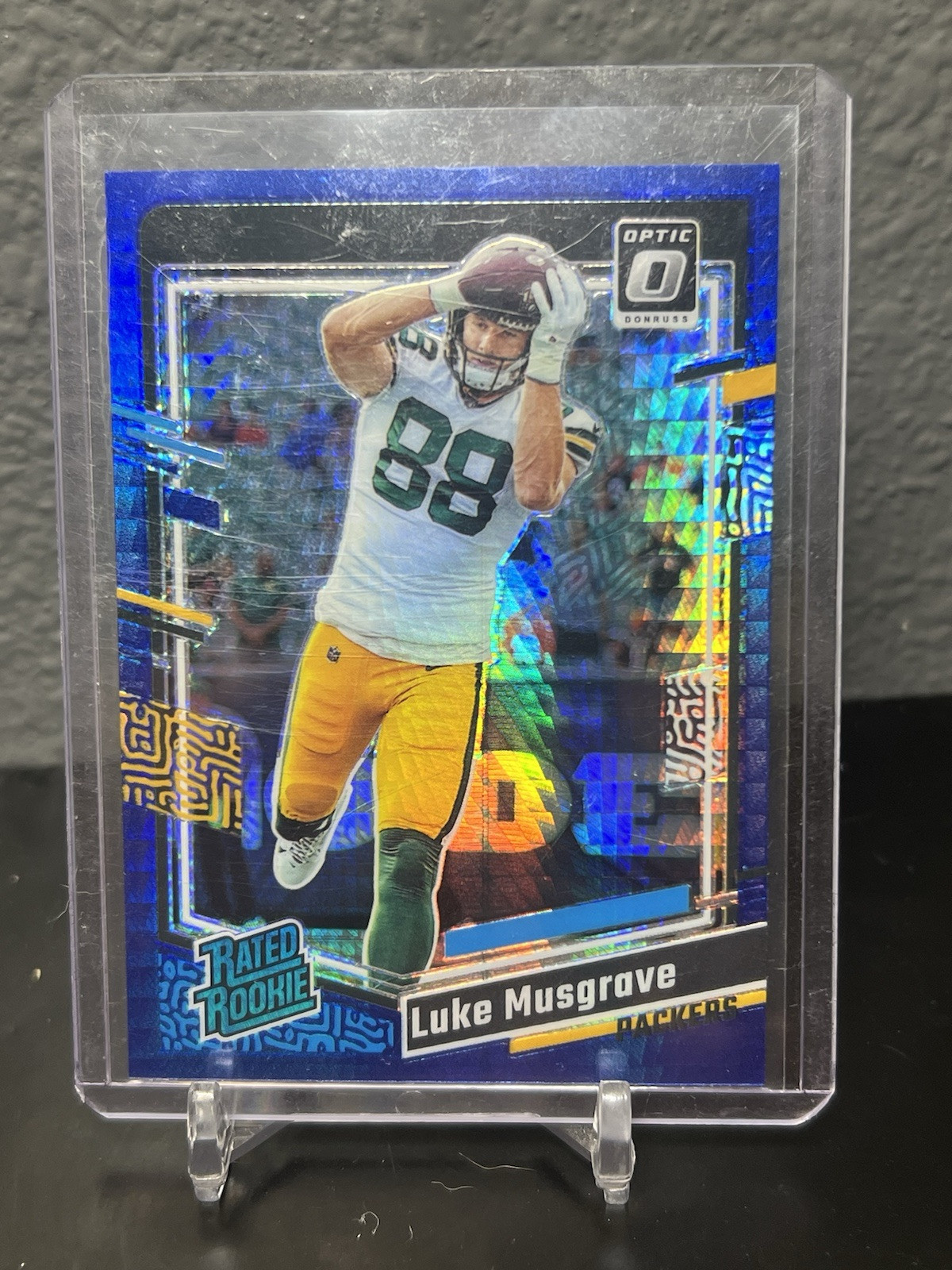 2023 Panini Donruss Optic Luke Musgrave RC Blue Hyper Prizm Rated Rookie #241 SP