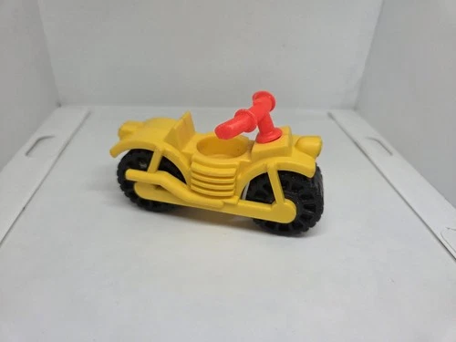Vintage Fisher Price little people yellow and red motorcycle