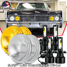 For Lincoln Continental 1958-1979 4x 5-34 5.75 Led Headlights Hilo Beam Dot For Lincoln Continental 1958-1979 4x 5-34 5.75 Led Headlights Hilo Beam Dot