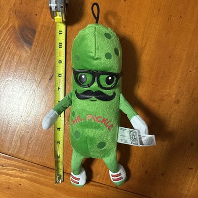 Fiesta Toy Plush Puppets Mr. Pickle With Mustache and Glasses 11  New No Tag