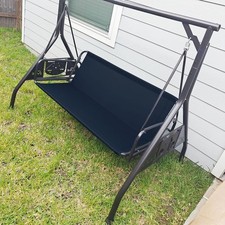 Heavy Duty 3-Seat Outdoor Swing Replacement Seat Cover 64.5" Waterproof Canvas