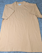 Shaka Wear Super Max Heavy T-Shirt Men's Large Tan 100 Cotton Heavyweight EUC