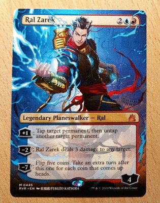 Mtg Magic RAL ZAREK, English, Planeswalker, Izzet, Extra Turns, Special Full Art