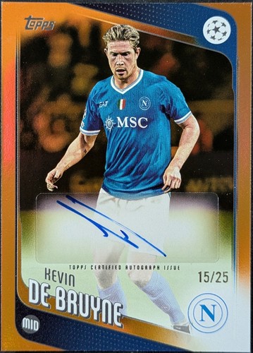 ?2024-25 TOPPS REVERENCE UEFA CC BLUE AUTO /75 KEVIN DE BRUYNE 
