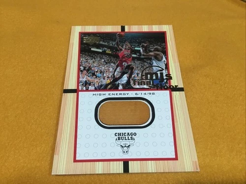 1998 Michael Jordan Final Floor Last Shoot Upper Deck FF7 Jumbo Basketball Card