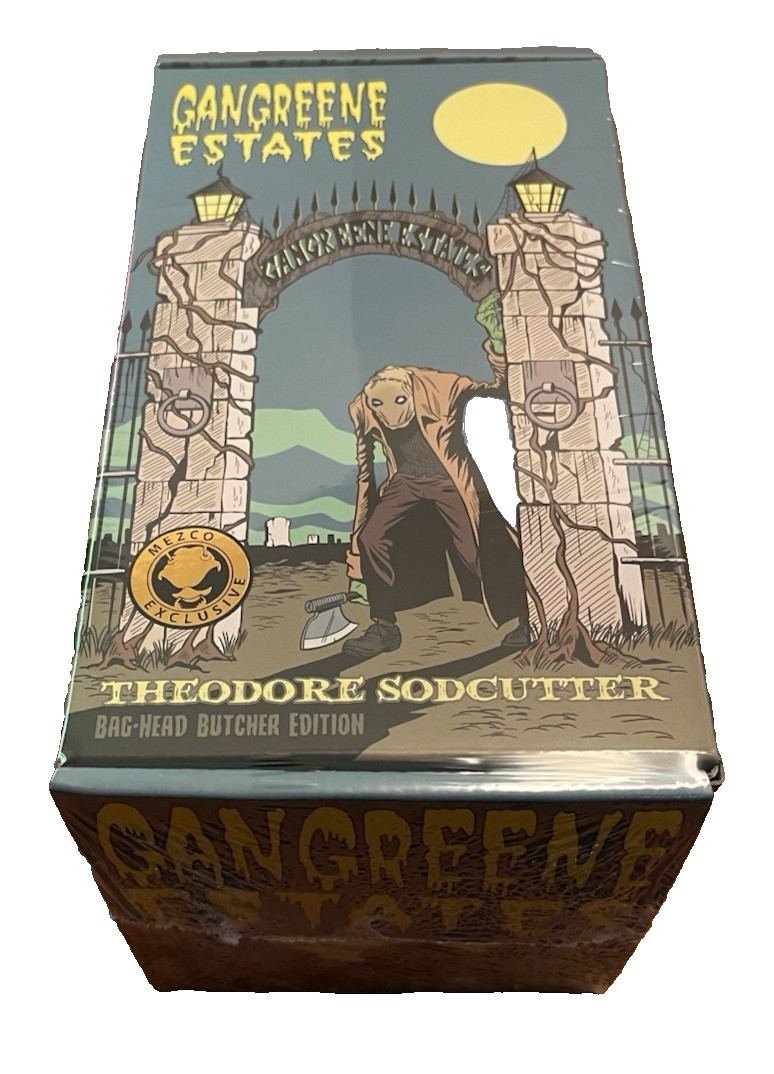 MEZCO ONE:12 GANGREENE ESTATES Theodore Sodcutter Bag Headed Butcher Edition New