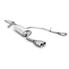 FOX Sportauspuffanlage ab Kat je 2x76mm gerollt für VW Bora 1J&Variant 1J ab