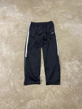 Nike Basketball Track Pants Mens XL Black White Stripe Swoosh Athletic Warm Up