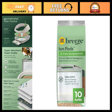Cat Litter Pad Refills 10ct for Breeze System  Absorbent  Odor Control Pads